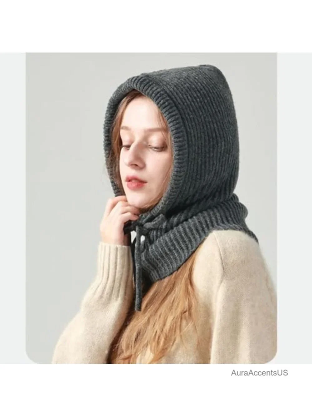 Winter Balaclava Hooded Beanie Hat Windproof Fleece One Size